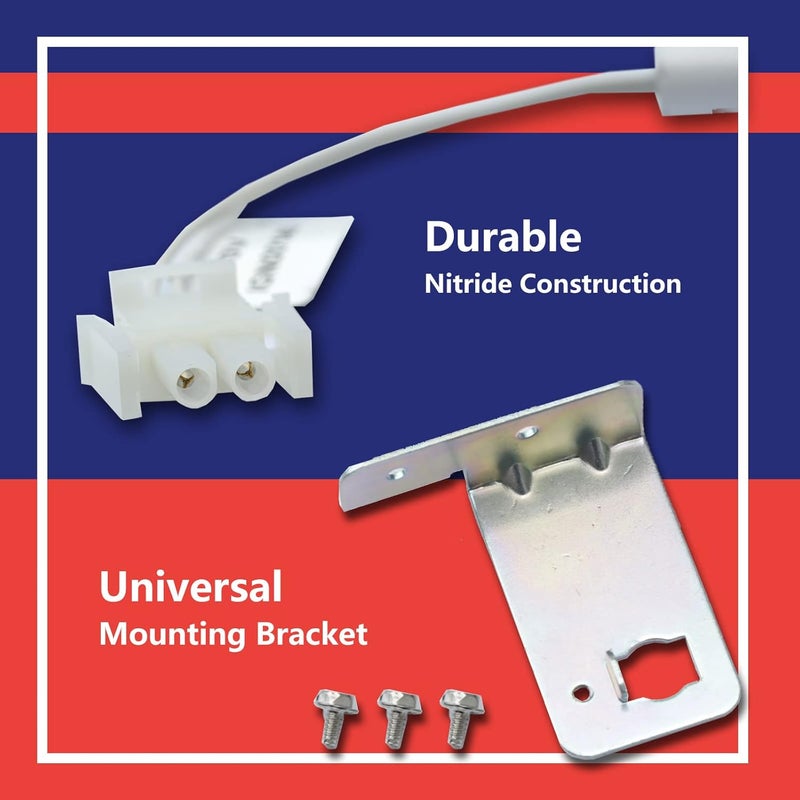 Dusledel 80 Volt IGN00145 Furnace Ignitors for Furnace Igniters Compatible with Trane IGN145, Hot Surface Silicon Nitride Ignitors kit with Mounting Screws - Image 5